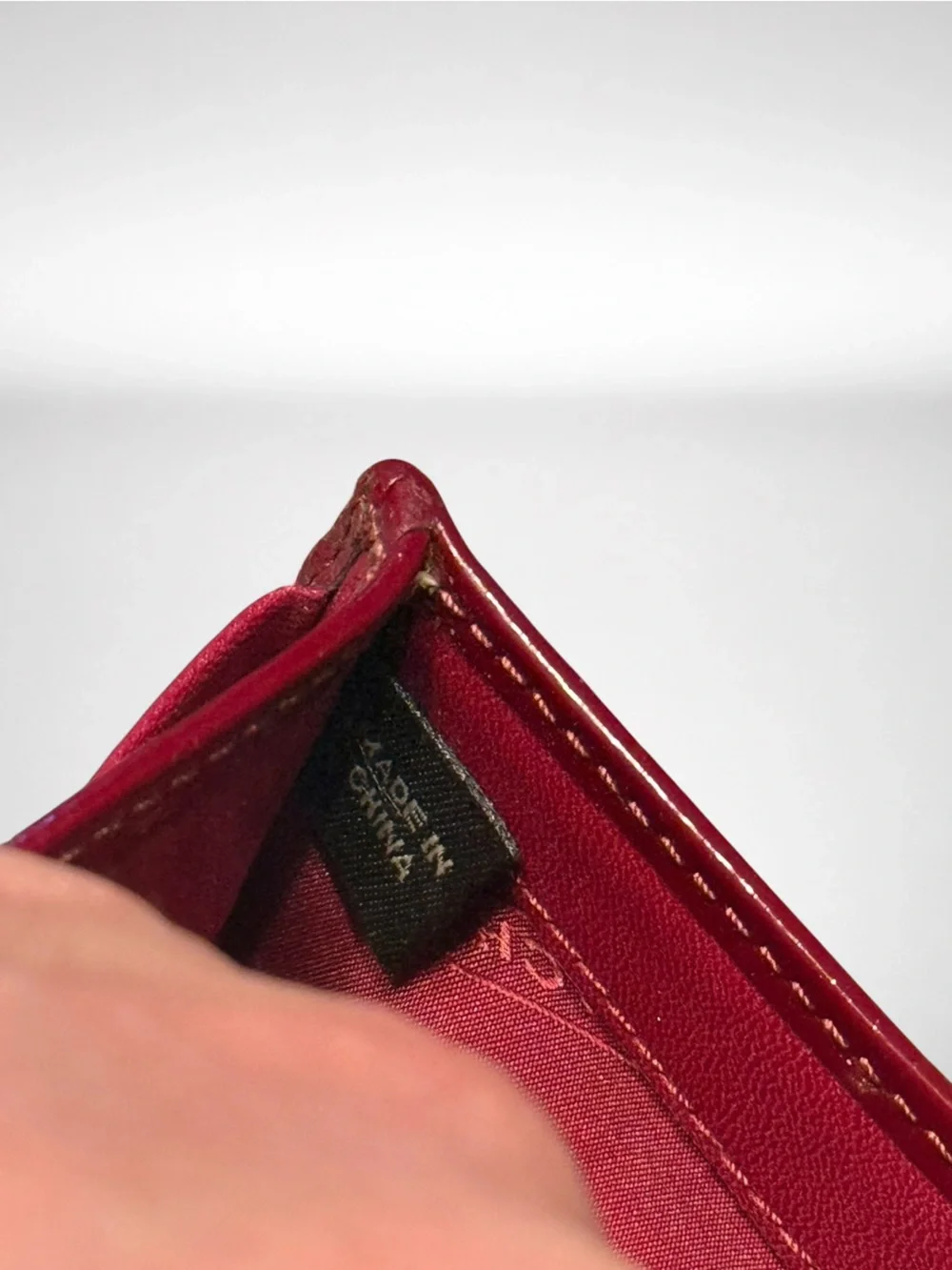 COACH Signature Canvas Leather Trifold Wallet Red Khaki Logo Wallet Y2K Vintage